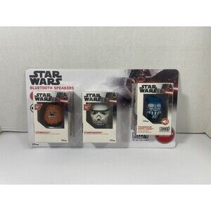 STAR WARS Bitty Boomers BLUETOOTH speakers 3 pack Chewbacca Stormtrooper Vader